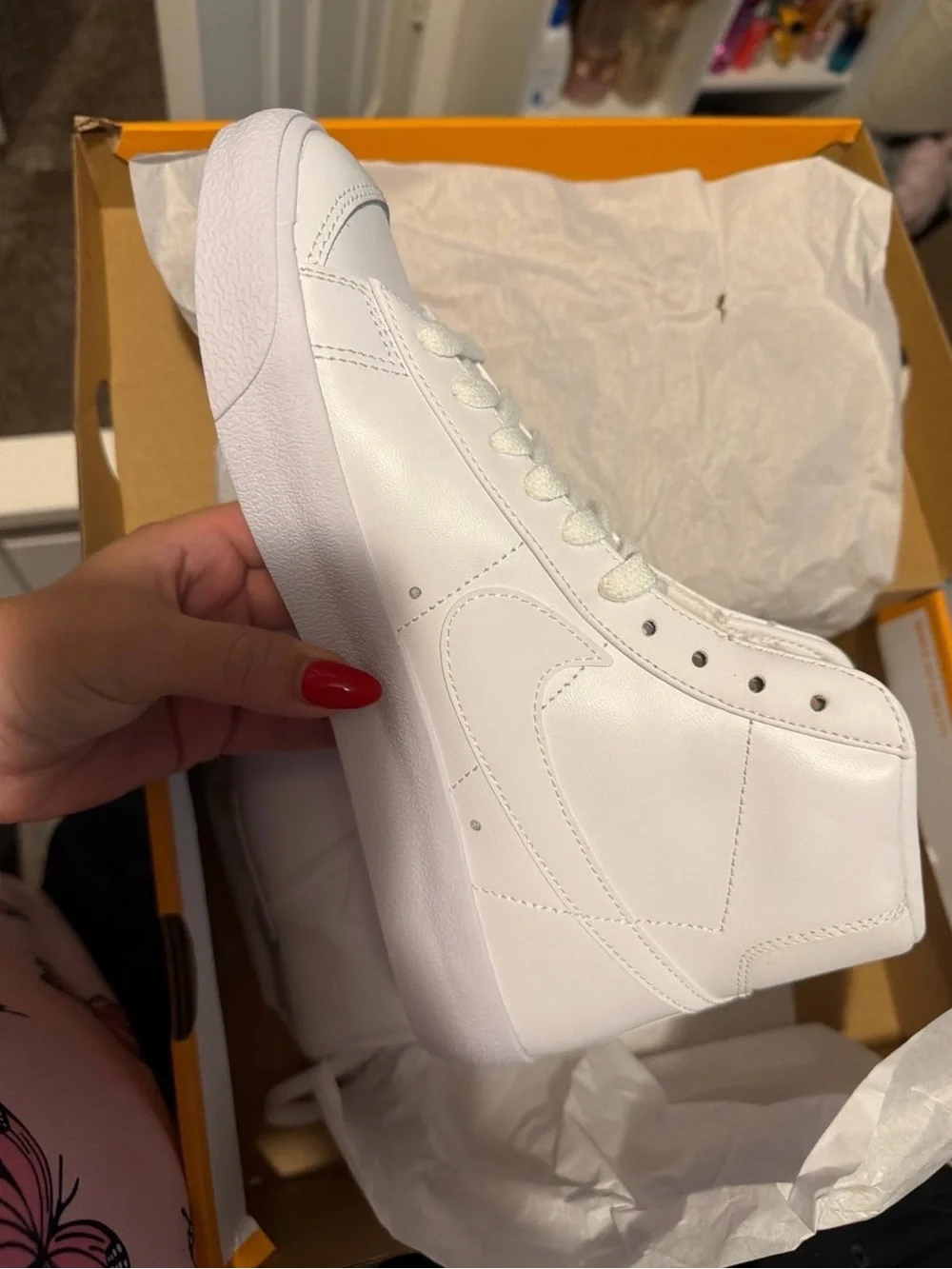 Nike Blazer Mid ‘77 Women’s White High-Top Sneakers - Clean Leather Lace-Up